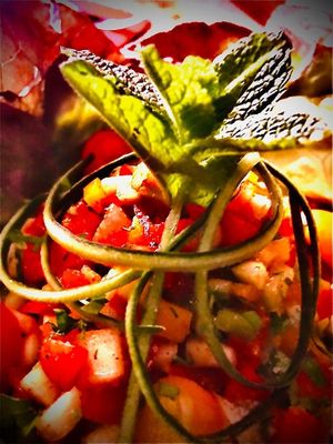 Salad maroccaine at Corner Cafe in Marrakech