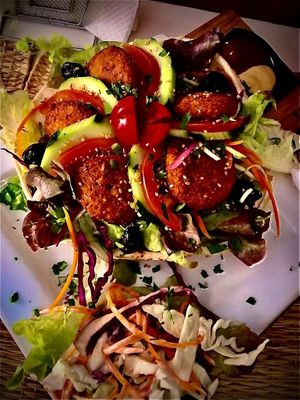 Falafel at Corner Cafe in Marrakech