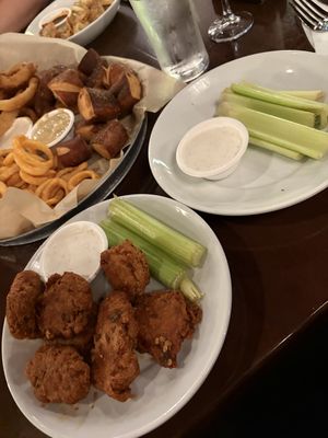 Thai Chili Winggies - celery was a lil old    at Decades in Lancaster