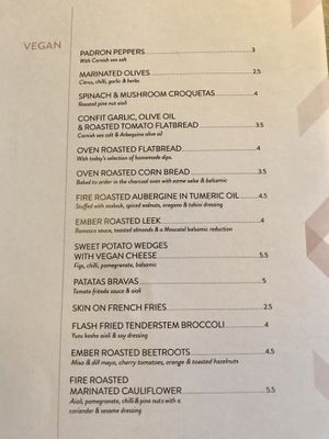 Vegan options  at Engine in Sowerby Bridge