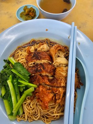 Vegetarian Curry Chicken Noodle at Pin Xiang Vegetarian 品香素 in Johor Bahru
