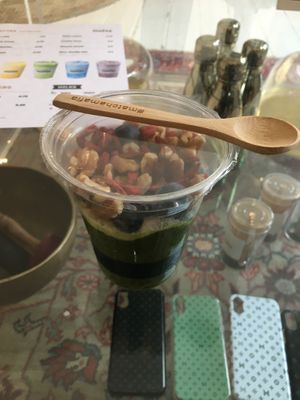 Matcha chia pudding  at Matcha Mafia in Amsterdam