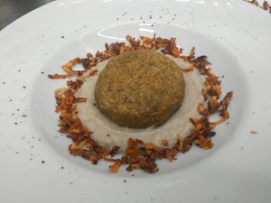 Gerusalm Artichok Quinoa Italy and Truffle at Marco Vitale Chef in Florence