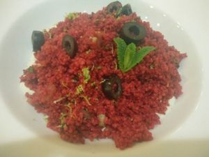 beetroot tabouleh at El Girasol in Murcia