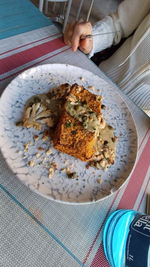 Mijo con coliflor y salsa casera #Veganuary at El Girasol in Murcia