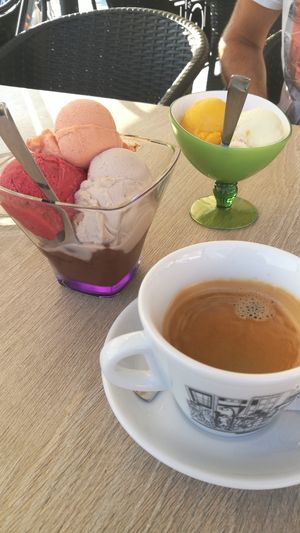 Mix of delicious ice cream. at Slascicarna Jadran pri Ekremu in Izola