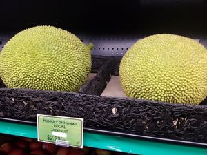 Local jackfruit at Island Naturals in Kailua Kona