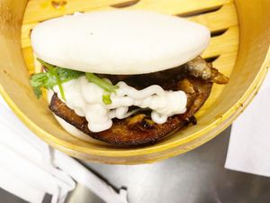 Mushroom Buns at Wagamama - Prudential Center in Boston