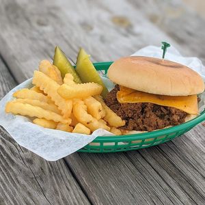 Sloppy joe at The Green Table in Victoria