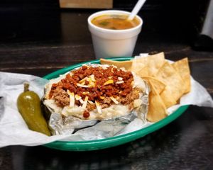 Loaded potato at The Green Table in Victoria