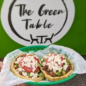 Sopes. at The Green Table in Victoria