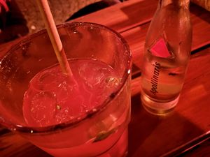 lemonade & sparkling water at Hans im Glück - Sonnenstr in Munich