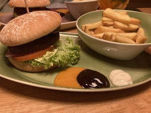 Naturbursche + Pommes  at Hans im Glück - Sonnenstr in Munich