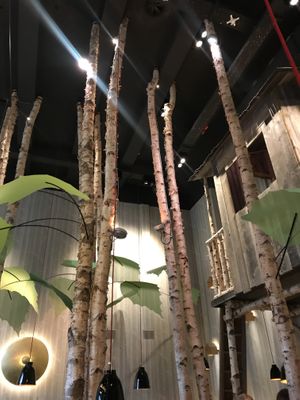 Decor in the restaurant at Hans im Glück - Sonnenstr in Munich