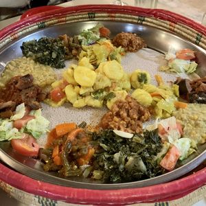 Combo Veg Family Style  at Taste of Ethiopia in Pflugerville