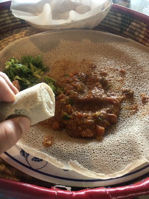 Yummy and filling  at Taste of Ethiopia in Pflugerville