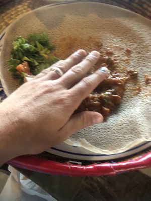 Amazing food quantity for cost  at Taste of Ethiopia in Pflugerville