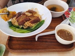Roasted duck noodle at Bai Plu House in Bangkok