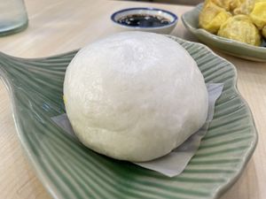 Minced mushroom Chinese bun, 29 baht (plus 7% tax)  at Bai Plu House in Bangkok