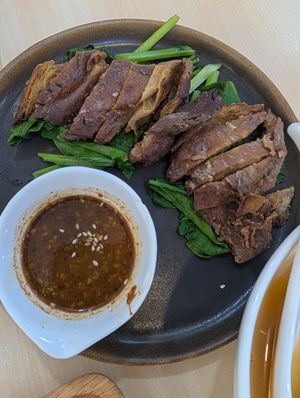 Roasted duck at Bai Plu House in Bangkok