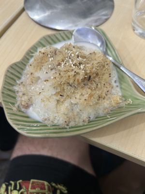 Coconut rice dessert  at Bai Plu House in Bangkok