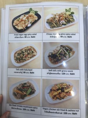 Menu  at Bai Plu House in Bangkok