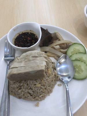 Vegan chicken rice! Very tasty 😋  at Bai Plu House in Bangkok