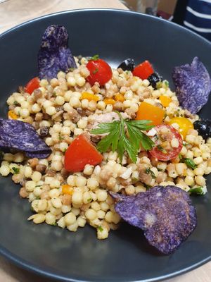 Fregola sarda at L'Effet Vert in La Grande-motte