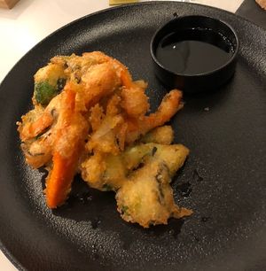 tempura at Art Cafe Bar in Bled