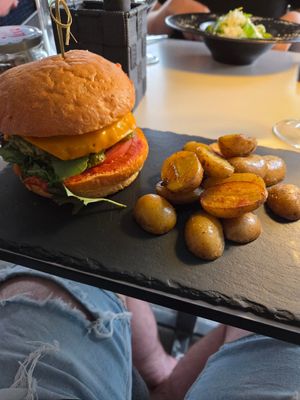 Very good homemade Vegan options at Art Cafe Bar in Bled