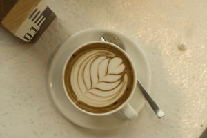 Mochaccino with Oat Milk at Café Nullpunkt in Berlin