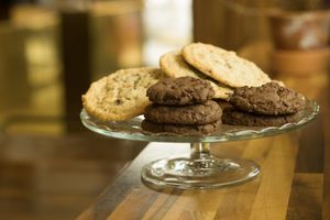 Delicious gluten free vegan cookies freshly baked at Café Nullpunkt in Berlin