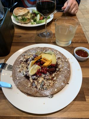 Pancakes 🥞  at Café Nullpunkt in Berlin
