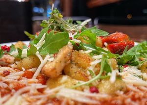 Gnocchi at Café Nullpunkt in Berlin