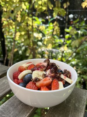 Obstsalat (vegetarisch)  at Café Nullpunkt in Berlin