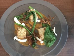 TOFU - AUBERGINE – SHIMEJI – CHOI SUM  at Land in Birmingham