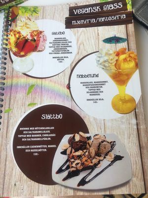 Updated menu  at Källa Glassgård in Lottorp