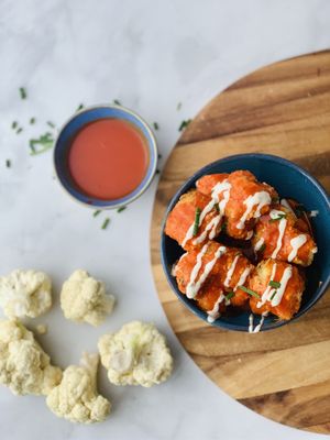 Cauliflower wings  at Trio in Cape Girardeau