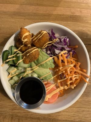 Unwrapped sushi bowl at Trio in Cape Girardeau