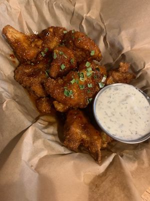 Cauliflower wings! at Trio in Cape Girardeau