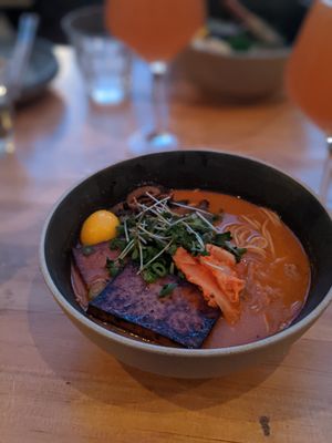Kimchi ramen at Umami Ramen & Izakaya in Montreal