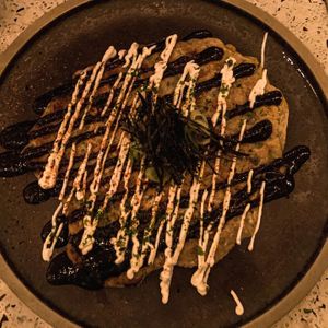 Okonomiyaki  at Umami Ramen & Izakaya in Montreal