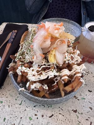Kimchi fries  at Umami Ramen & Izakaya in Montreal