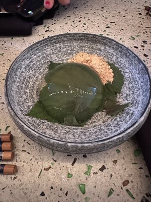 Raindrop cake  at Umami Ramen & Izakaya in Montreal