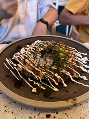 Okinomiyaki  at Umami Ramen & Izakaya in Montreal