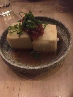 Agedashi with preserved plums  at Umami Ramen & Izakaya in Montreal