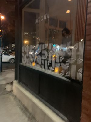 Outdoor sign  at Umami Ramen & Izakaya in Montreal