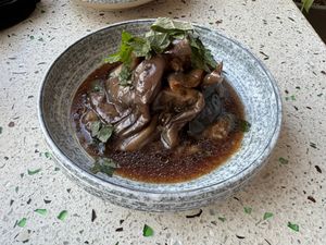 Eggplant agebitashi at Umami Ramen & Izakaya in Montreal