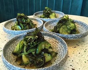 Salade algue & concombre at Umami Ramen & Izakaya in Montreal
