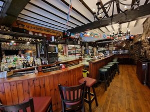 Bar at Delaney's in Bruges